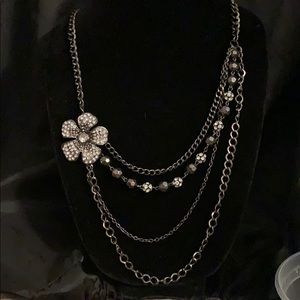 Multi strand fashion necklace
